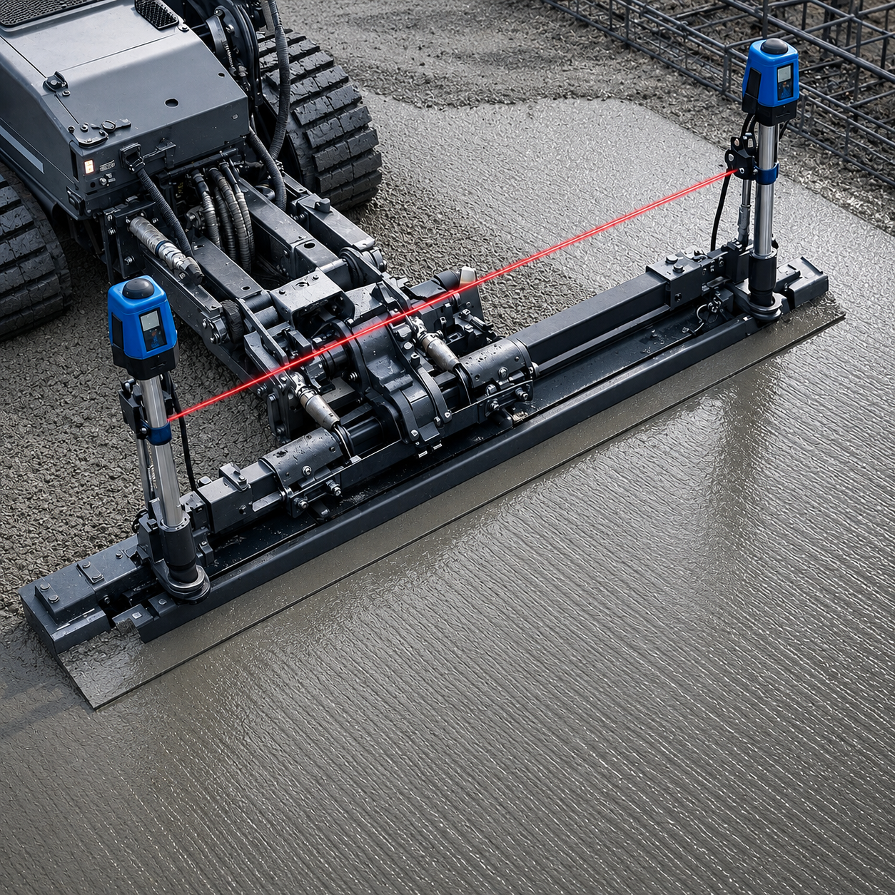Laser Screed in action